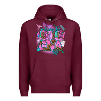 Burgundy rocking the night shift cna life Premium Hoodie - AdoDesignShop