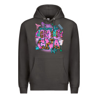 Smoke rocking the night shift cna life Premium Hoodie - AdoDesignShop