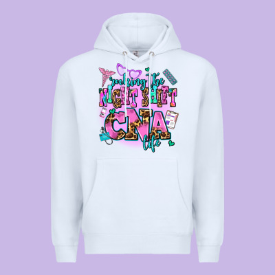 Rocking The Night Shift Cna Life Premium Hoodie Designed By Adodesignshop