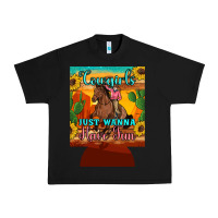 Black cowgirls just wanna have fun 12 oz can cooler (regular) Urban Heavy Tee - Artiststas