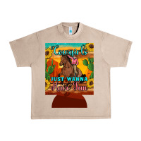 French Oak cowgirls just wanna have fun 12 oz can cooler (regular) Urban Heavy Tee - Artiststas