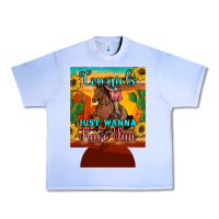 Grape Ice cowgirls just wanna have fun 12 oz can cooler (regular) Urban Heavy Tee - Artiststas