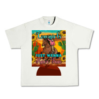 Pistachio cowgirls just wanna have fun 12 oz can cooler (regular) Urban Heavy Tee - Artiststas