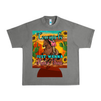 Tornado cowgirls just wanna have fun 12 oz can cooler (regular) Urban Heavy Tee - Artiststas