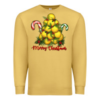 Antique Gold merry christmas lacrosse Premium Sweatshirt - RanaPortraitStore