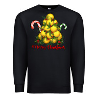 Black merry christmas lacrosse Premium Sweatshirt - RanaPortraitStore