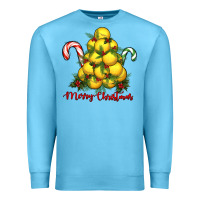 Ocean Blue merry christmas lacrosse Premium Sweatshirt - RanaPortraitStore