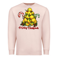 Pale Pink merry christmas lacrosse Premium Sweatshirt - RanaPortraitStore