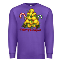 Purple merry christmas lacrosse Premium Sweatshirt - RanaPortraitStore