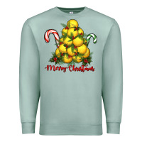Seafoam merry christmas lacrosse Premium Sweatshirt - RanaPortraitStore