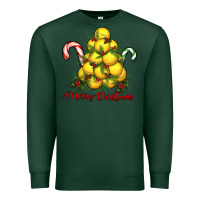 Sports Green merry christmas lacrosse Premium Sweatshirt - RanaPortraitStore