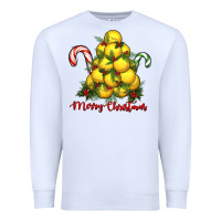 White merry christmas lacrosse Premium Sweatshirt - RanaPortraitStore