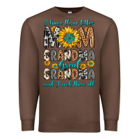 Chestnut i have three tittles mom grandma great grandma Premium Sweatshirt - Zillion Design Studio