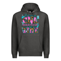 Charcoal Heather i became a cna because your life is worth my time Premium Hoodie - AdoDesignShop