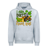 Heather Grey a little dirt never hurt st patricks bulldozer Urban Hoodie - JahusDesignShop