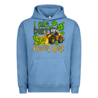 Pigment Pebble Blue a little dirt never hurt st patricks bulldozer Urban Hoodie - JahusDesignShop
