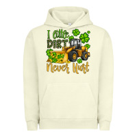 Pigment Pistachio a little dirt never hurt st patricks bulldozer Urban Hoodie - JahusDesignShop