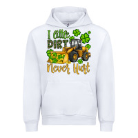 White a little dirt never hurt st patricks bulldozer Urban Hoodie - JahusDesignShop