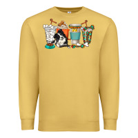 Antique Gold alaskan border collie dog coffee cups Premium Sweatshirt - texasbilliewilder