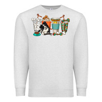 Oatmeal Heather alaskan border collie dog coffee cups Premium Sweatshirt - texasbilliewilder