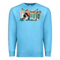 Ocean Blue alaskan border collie dog coffee cups Premium Sweatshirt - texasbilliewilder