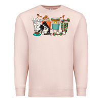 Pale Pink alaskan border collie dog coffee cups Premium Sweatshirt - texasbilliewilder