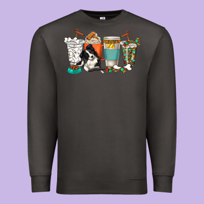 Premium Sweatshirt alaskan border collie dog coffee cups