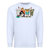 White alaskan border collie dog coffee cups Premium Sweatshirt - texasbilliewilder