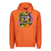 Carrot halloween school bus Premium Hoodie - AdoDesignShop