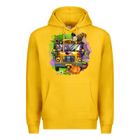 Lemon halloween school bus Premium Hoodie - AdoDesignShop