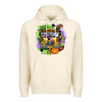 Tofu halloween school bus Premium Hoodie - AdoDesignShop