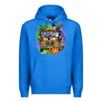 True Royal halloween school bus Premium Hoodie - AdoDesignShop