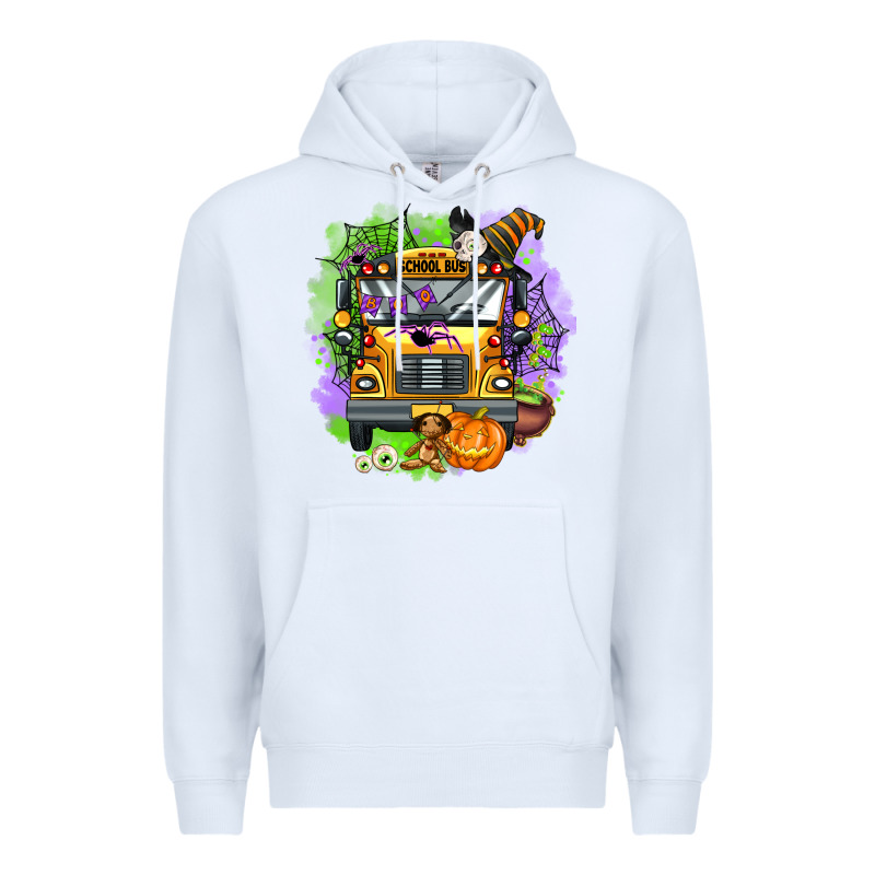 Halloween School Bus Premium Hoodie by AdoDesignShop | Teevron