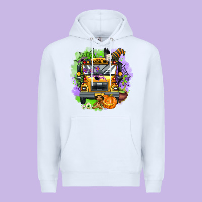 Halloween School Bus Premium Hoodie Designed By Adodesignshop