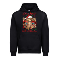 Black christmas life is better with a chihuahua Urban Hoodie - JahusDesignShop