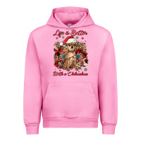 Fuchsia Pink christmas life is better with a chihuahua Urban Hoodie - JahusDesignShop