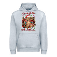 Heather Grey christmas life is better with a chihuahua Urban Hoodie - JahusDesignShop