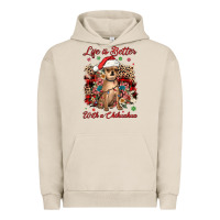 Pigment French Oak christmas life is better with a chihuahua Urban Hoodie - JahusDesignShop