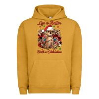 Pigment Peanut Butter christmas life is better with a chihuahua Urban Hoodie - JahusDesignShop
