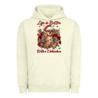 Pigment Pistachio christmas life is better with a chihuahua Urban Hoodie - JahusDesignShop