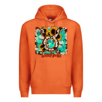 Carrot taurus turquoise cowhide Premium Hoodie - RanaPortraitStore
