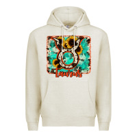 Oatmeal Heather taurus turquoise cowhide Premium Hoodie - RanaPortraitStore