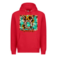 Red taurus turquoise cowhide Premium Hoodie - RanaPortraitStore