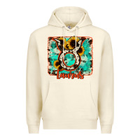 Sandshell taurus turquoise cowhide Premium Hoodie - RanaPortraitStore