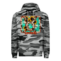 Slate Camo taurus turquoise cowhide Premium Hoodie - RanaPortraitStore
