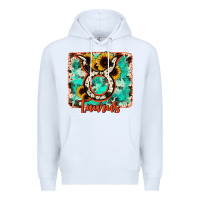 White taurus turquoise cowhide Premium Hoodie - RanaPortraitStore