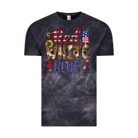 Cloud Black red white and blue Vintage Tee - Artiststas