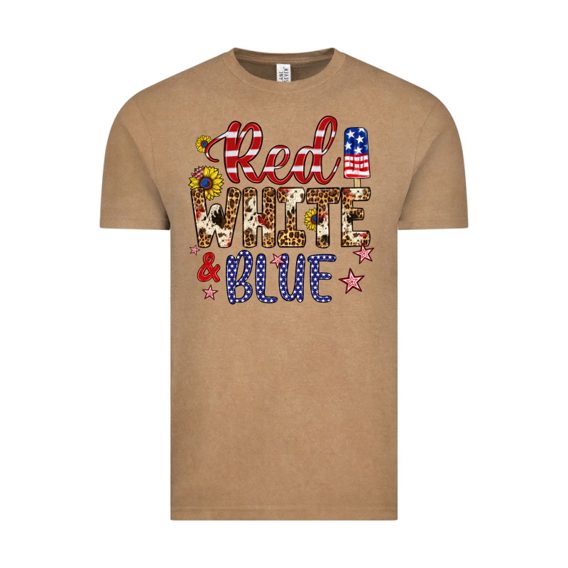 Red White And Blue Vintage Tee by Artiststas | Teevron