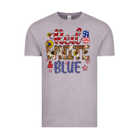 Vintage Zinc red white and blue Vintage Tee - Artiststas