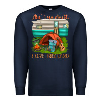Navy ain t no doubt i love this land Premium Sweatshirt - texasbilliewilder